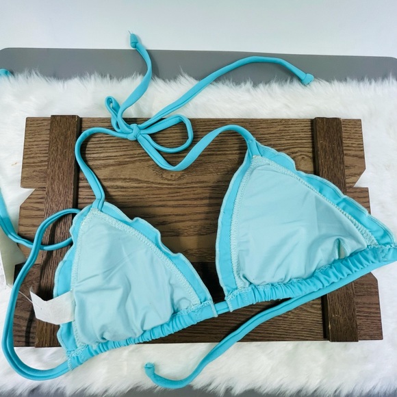 Le Doux Blue Alice Bikini Swim Top - Picture 2 of 5